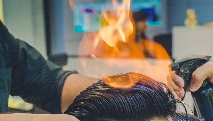 fire haircut