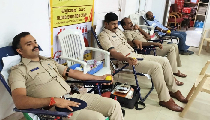 bangalore police blood donation