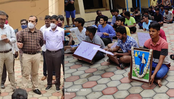 students protest